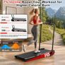 5 in 1 Vibration Walking Pad with 7% Incline 1to10 km/h Folding Under Desk Treadmill Compact Running Machine for Walking & Jogging, Remote Control Image 3