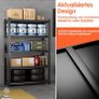 Heavy Duty Metal Shelf 183x90x40 cm with 5 Adjustable Metal Shelf Garage Shelving Units,Racking for Garage,Storage Shelf for Cellars & Workshops,Load capacity up to 1000 kg,Black Image 5