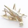 925 Sterling Silver Grasshopper Pendant Image 3