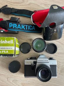 Praktica PM3 film camera 50mm 2.8  & 2 x lens