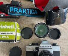 Praktica PM3 film camera 50mm 2.8  & 2 x lens