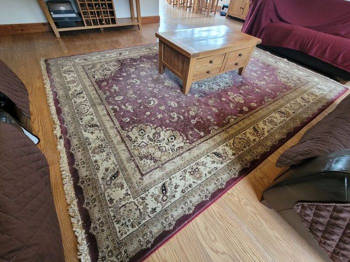 Large rug.