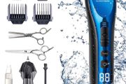 Professional Hair Clippers for Men Kids Family, Waterproof Hair Trimmer Cordless Rechargeable Led Display Three Speed Adjustment Electric Ceramic Blades Hair Clippers Beard Trimmer Cordless (FREE POSTAGE)