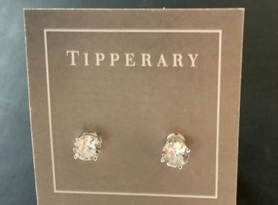 Tipperary Crystal Silver Stud Earrings