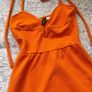 Orange halter neck dress Image 2