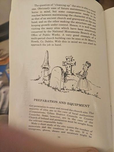 Recording the Past from Ancient Churchyards and Other Sources, published in Dublin in 1987 by Wordwell Ltd. Booklet in good condition.  See photos for same.
