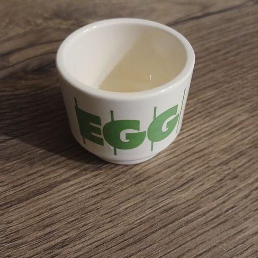 Hornsea Pottery Green Stripe Pattern Set of 4 Egg Cups