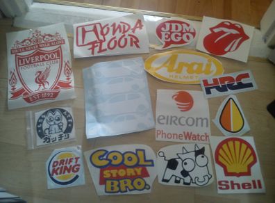 Huge amount of car stickers for sale at low prices!!