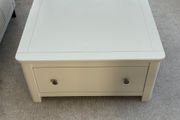 Solid Wood Off-White Coffee Table