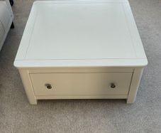 Solid Wood Off-White Coffee Table