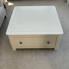 Solid Wood Off-White Coffee Table