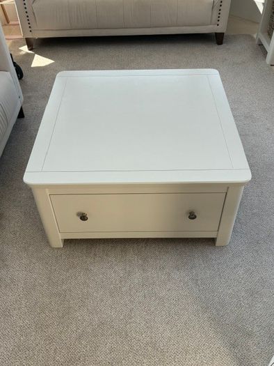 Solid Wood Off-White Coffee Table