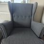 Strandmon Ikea Armchair And Footstool Image 4