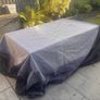 8 Seater Cube Garden Set Rattan with Parasol & Cover Practically Brand New Image 10