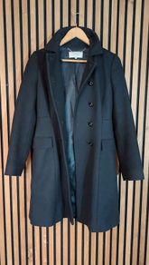 Hobbs women's black coat, 80% wool, like new
