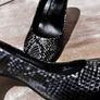 Ecco snake high heels size 4 (37 European size) 6 cm heel REAL LEATHER Image 4