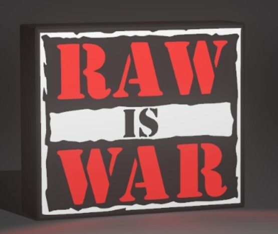 WWE Raw is War LED Lightbox