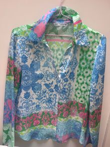 Zara Multicolour Sateen Shirt
