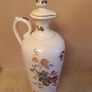 Ceramic oil jug / urn - spout, lid, lovely painted design. Image 6
