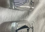 Bride & groom shot glasses