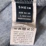 Grey Sweatshirt with Lace V-neck Image 6