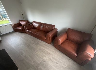 3 Piece Leather Suite