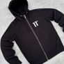 Black 11 Degrees Full Zip Hoodie Image 2