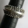 Vintage Cubic Zirconia Sterling Silver 925 Fancy Large Cluster Ring size:O 6,78g Image 9