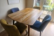Wood Dining Table &amp; 4 Chairs