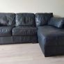 FREE 3-Seater L-Shaped Black Sofa Image 5