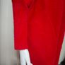 Alpaca Wool Ladies Red Coat Image 2