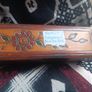 vintage mahogany painted carved box Image 2