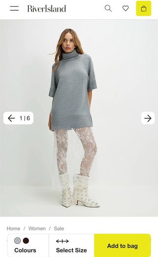 riverisland lace jumperdress