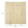 Bamboo Room Divider, Freestanding 4 Panel Folding Image 2