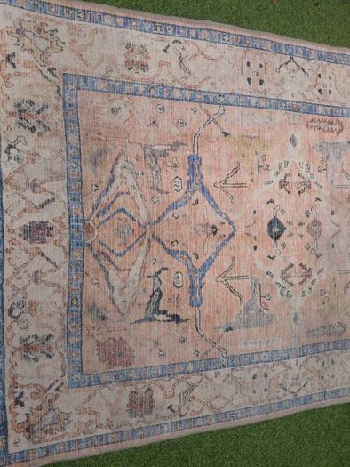 Soft Washable Multicolour Vintage Rug - Amelia. 160cm x 230cm,