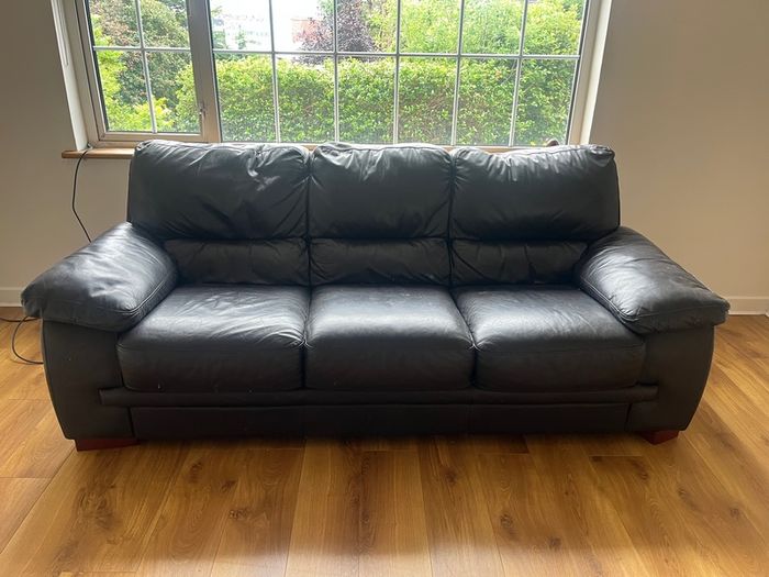 Black Leather Couch