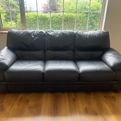 Black Leather Couch