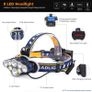 Powerful Headlamp USB Rechargeable Head Lamp 7 LED Headlight Waterproof Head Flashlight Torch Lantern Image 4