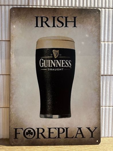 Guinness Tin Metal Sign
