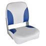 Boat Seats 2 pcs Foldable Backrest Blue-white Pillow 41x36x48cm Image 2