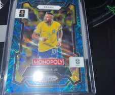 Neymar Jr Four Corners Blue Wave Prizm
