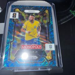 Neymar Jr Four Corners Blue Wave Prizm