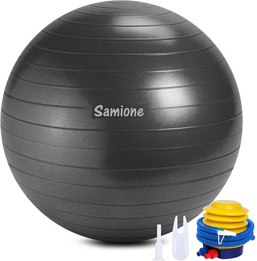 _Gymnastics Ball, Ultra-Thick Anti-burst Yoga Fitness Ball with Air Pump, 65cm Fitness Ball for Yoga Pilates, Gym Sport