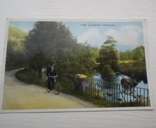 Postcard The Country Postman.