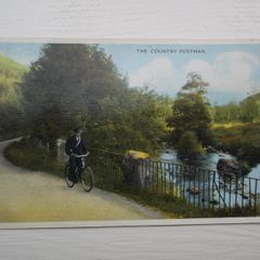 Postcard The Country Postman.