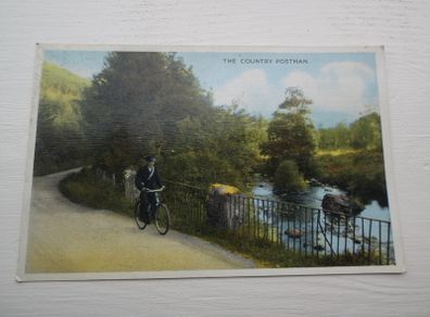 Postcard The Country Postman.