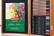 Academy Wooden Gift Box,Complete 35 Piece Art Set with Colouring Pencils,Pastels &amp; Accessories, Ideal Collection for Drawing, Sketching &amp; Crafts, Premium Hobbyist Quality Kit