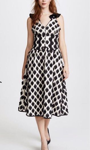 Self Portrait petal 3D Applique Midi Dress- Delivery