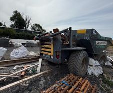 9 ton fire damaged dumper