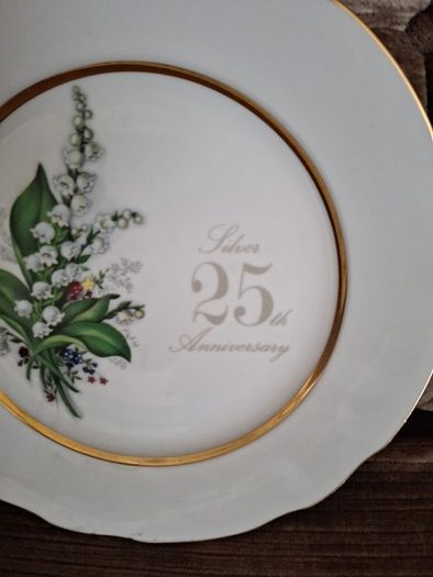 Silver Anniversary plate